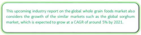 Global Whole Grain Foods Market Market segmentation by region