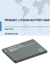 Primary Lithium Battery Market by Application and Geography - Forecast and Analysis 2020-2024